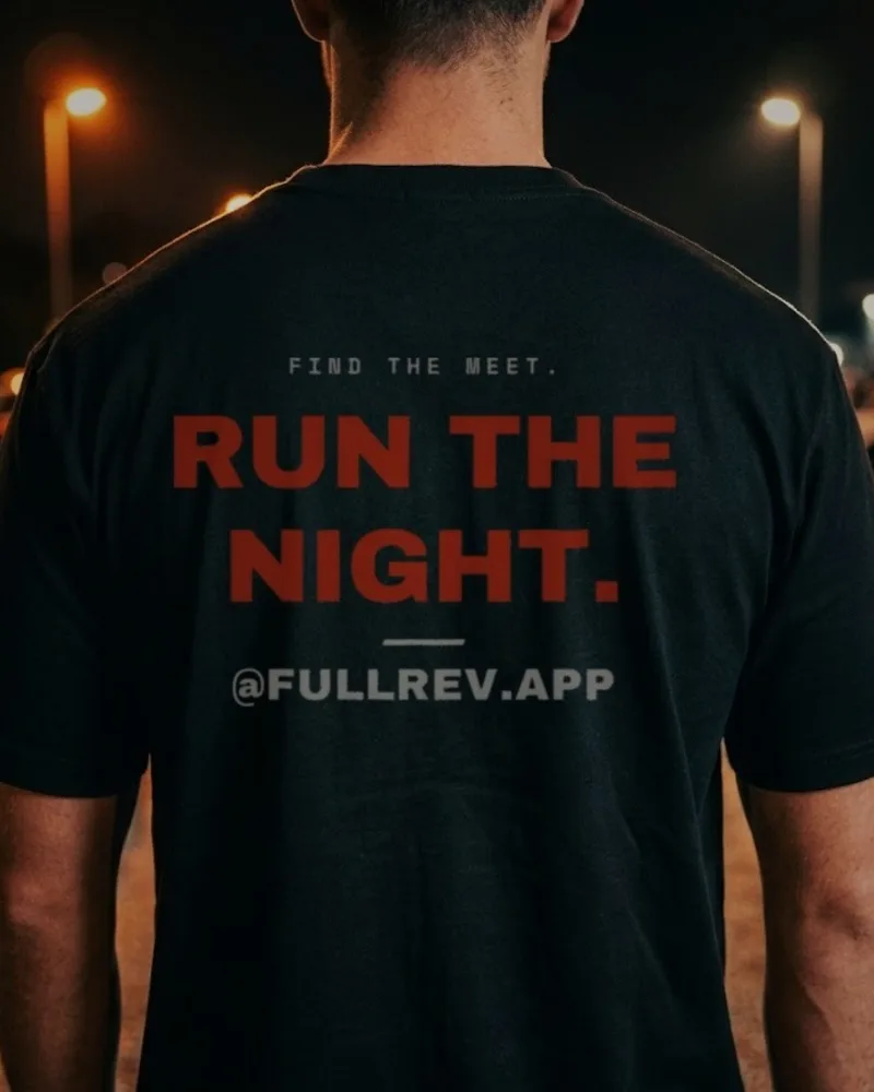 RUN THE NIGHT Tee — back